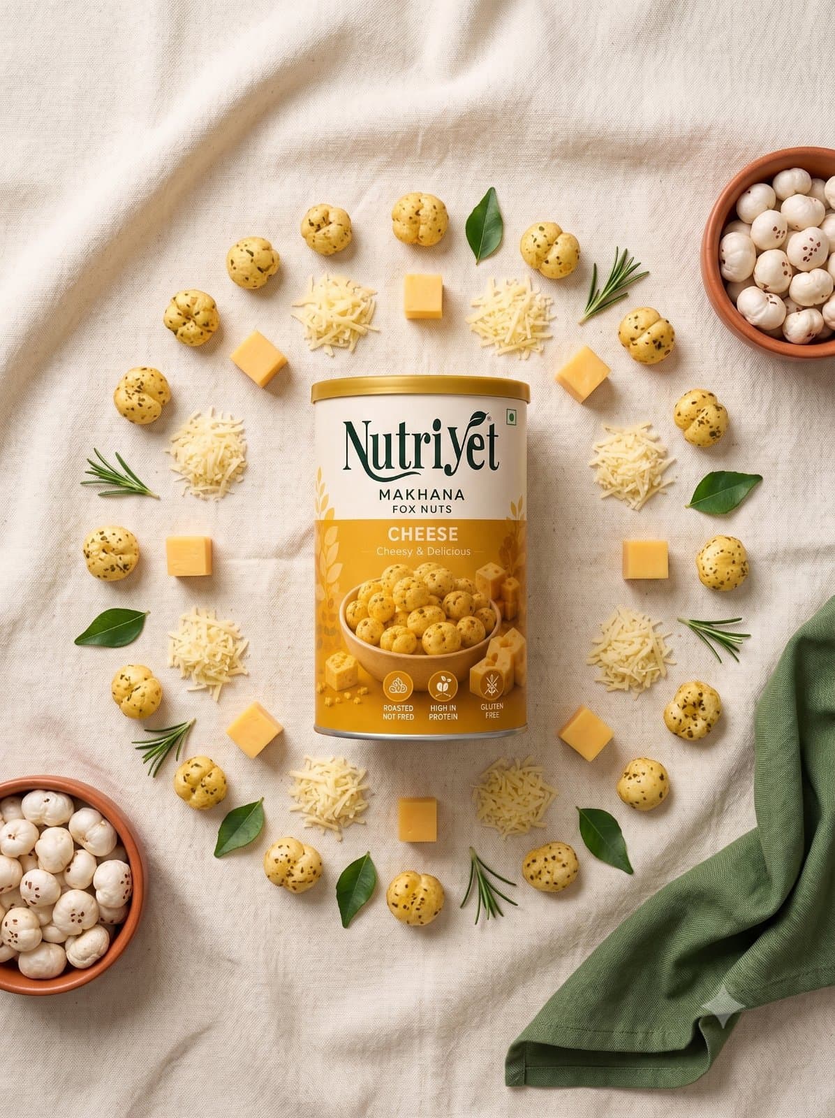 NutriYet Cheese Makhana 80g