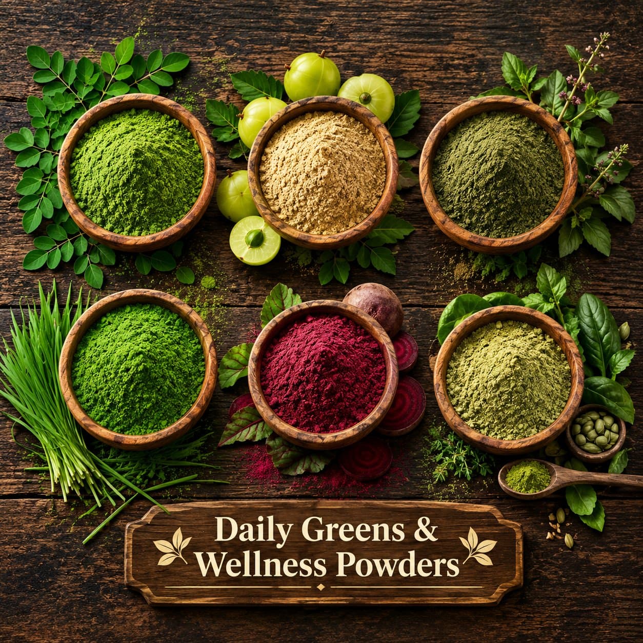 Daily Greens & Wellness Powders